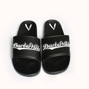 Premium BarberVille Slides (Black)