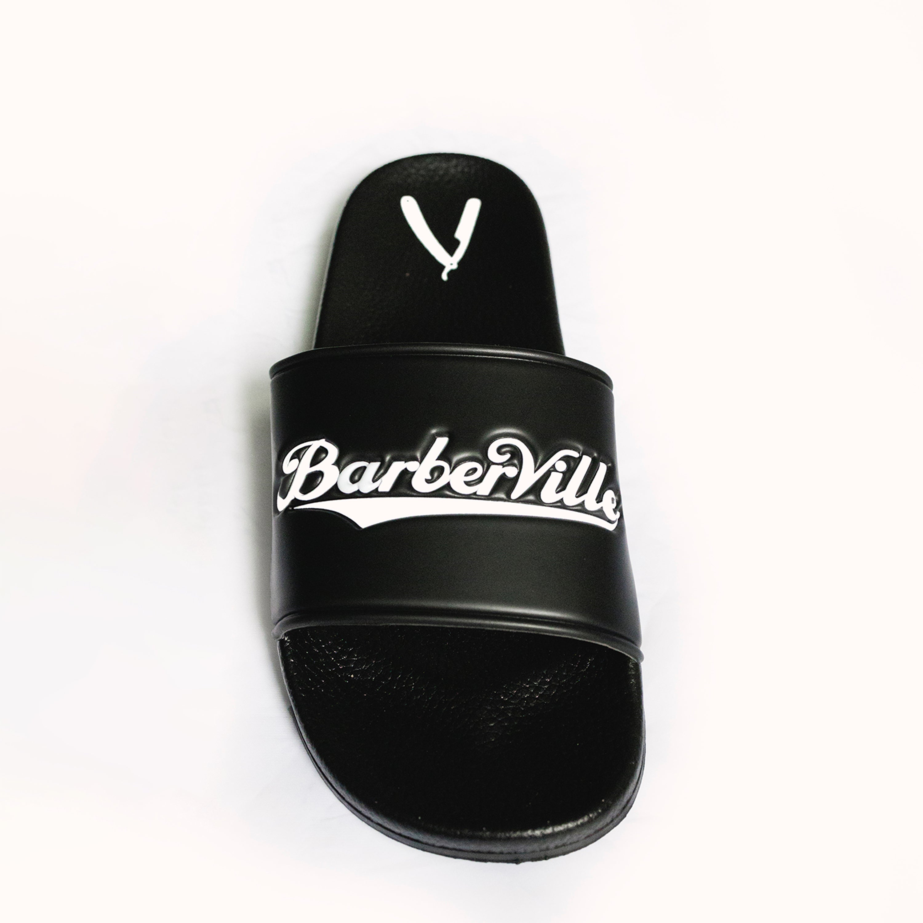 Premium BarberVille Slides (Black)
